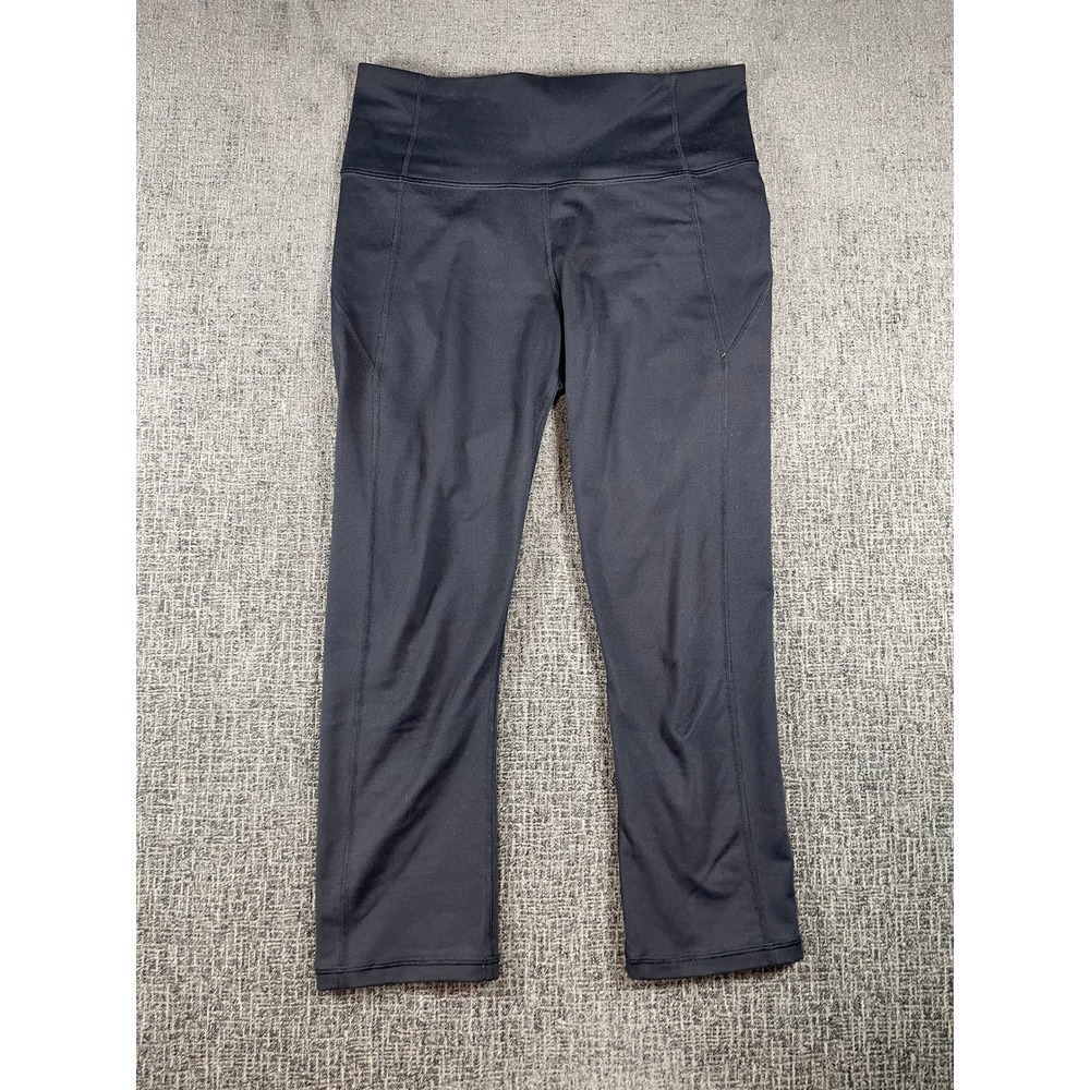 Under Armour Womens HeatGear High Rise‎ Cropped Leggings Black Size Medium